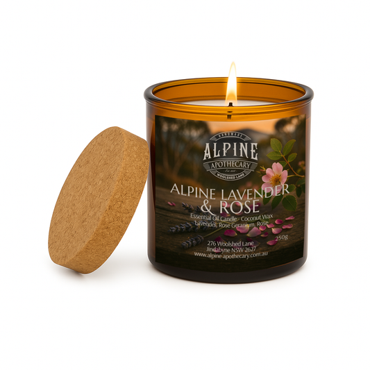 Alpine Lavender & Rose Amber Jar Candle