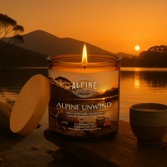 Alpine Unwind Amber Jar Candle