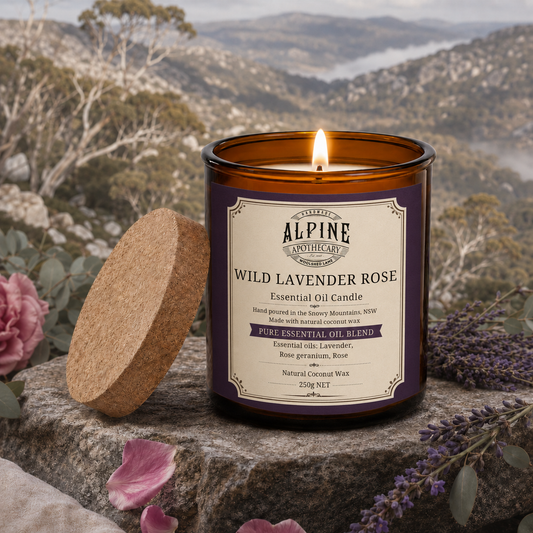 Wild Lavender Rose Amber Jar Candle