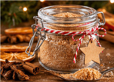 DIY Christmas Orange & Cinnamon Sugar Gift Jar - Alpine Apothecary