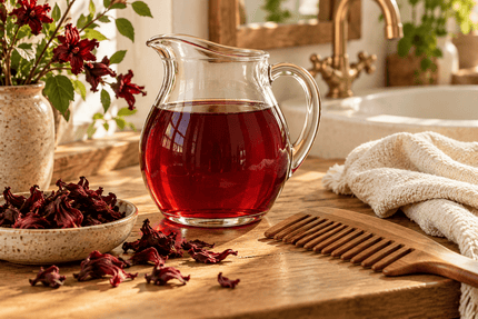 Hibiscus and Rose Hair Rinse - Alpine Apothecary