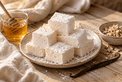 Honey and Vanilla Marshmallows with Marshmallow Root - Alpine Apothecary