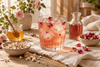 Iced Marshmallow Root and Rose Honey Tea - Alpine Apothecary