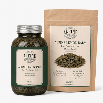 Lemon Balm and Hibiscus Sparkling Cooler - Alpine Apothecary