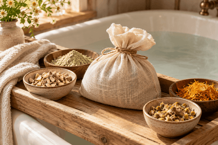 Marshmallow Root, Calendula and Chamomile Bath Tea - Alpine Apothecary