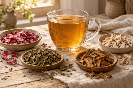 Marshmallow Root, Rose and Tulsi Tea - Alpine Apothecary