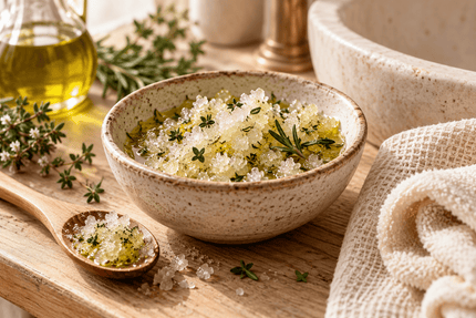 Peppermint and Rosemary Salt Foot Polish - Alpine Apothecary