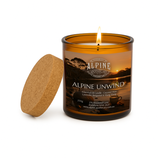 Alpine Unwind Amber Jar Candle