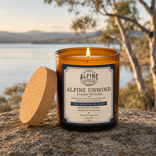 Alpine Unwind Amber Jar Candle