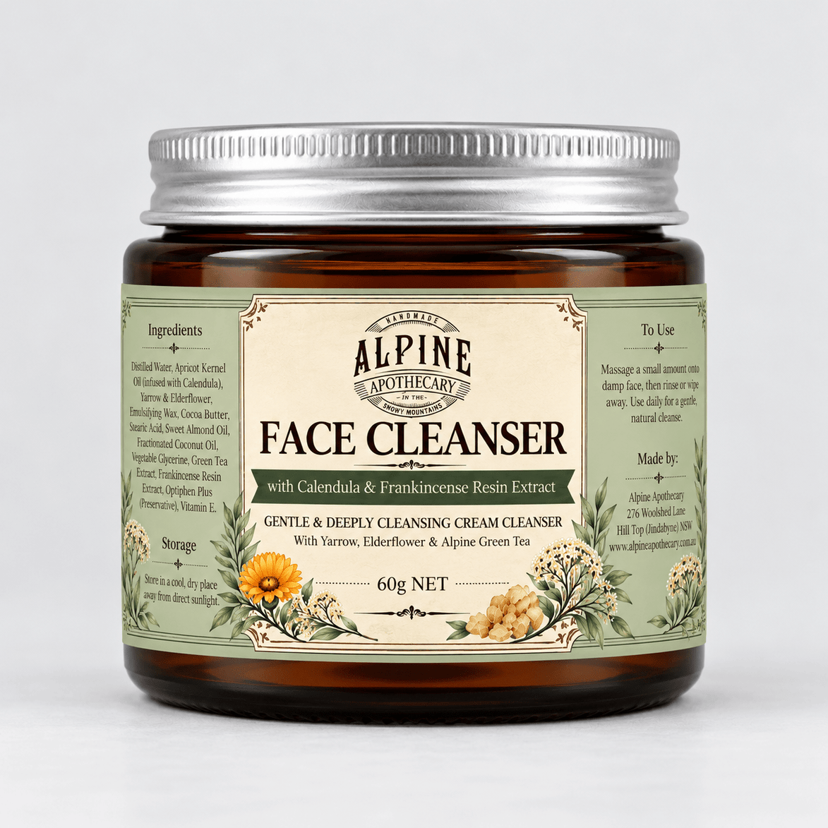 Alpine Botanical Face Cleanser — 60 g | Pre-order - Alpine Apothecary