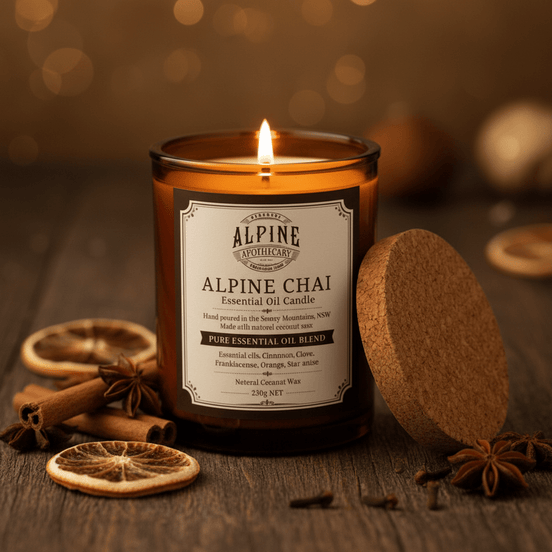 Alpine Chai Amber Jar Candle - Alpine Apothecary