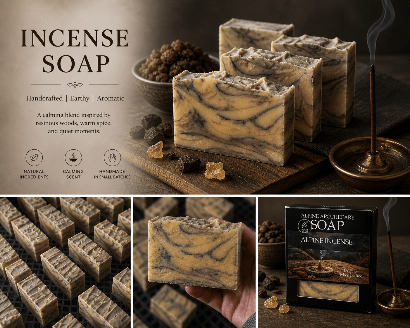 Alpine Incense Soap - Alpine Apothecary