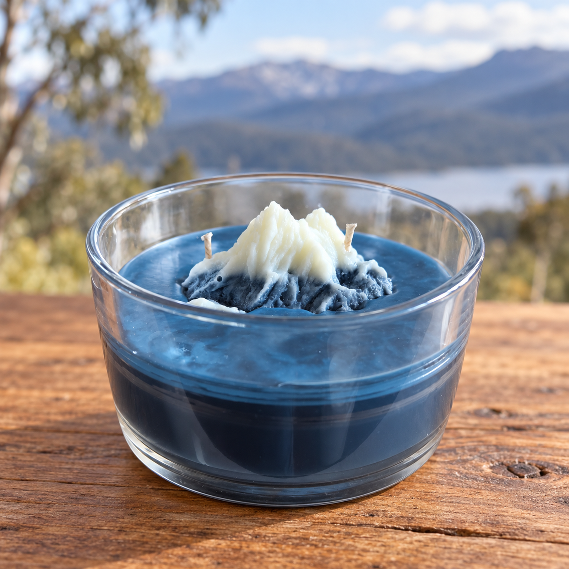 Alpine Mountain Bowl Candle hand-poured in the Snowy Mountains