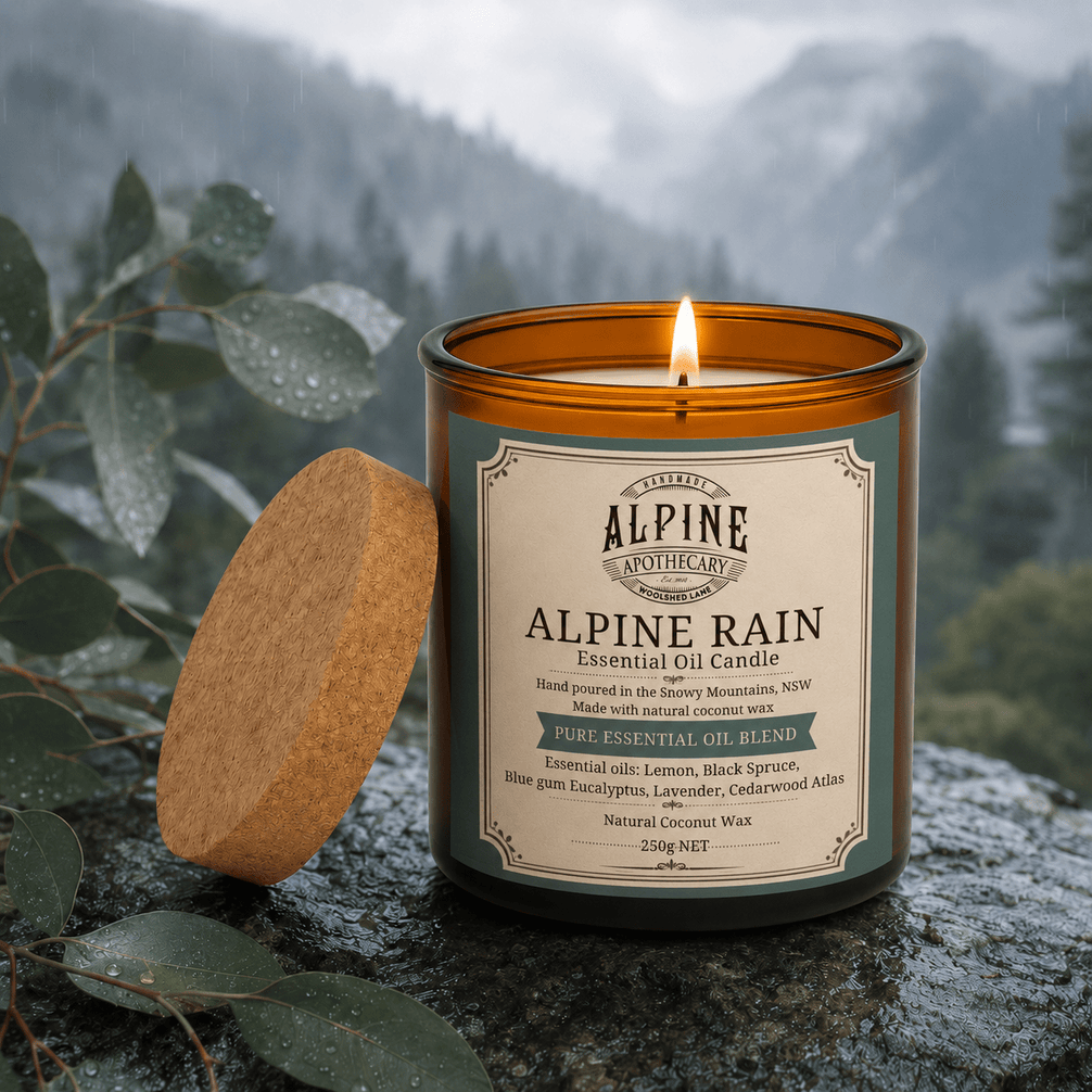 Alpine Rain Amber Jar Candle - Alpine Apothecary