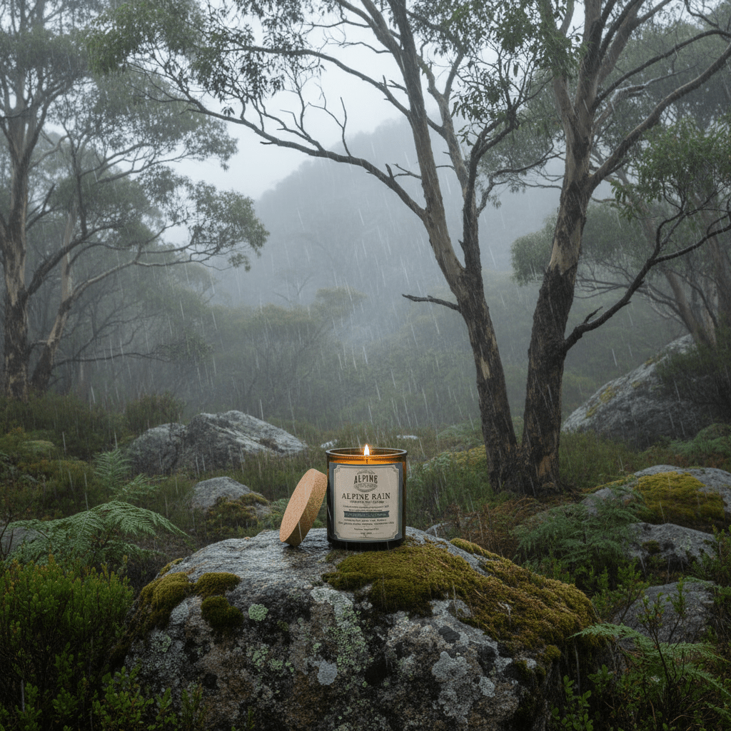 Alpine Rain Amber Jar Candle - Alpine Apothecary