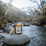 Alpine River Amber Jar Candle - Alpine Apothecary