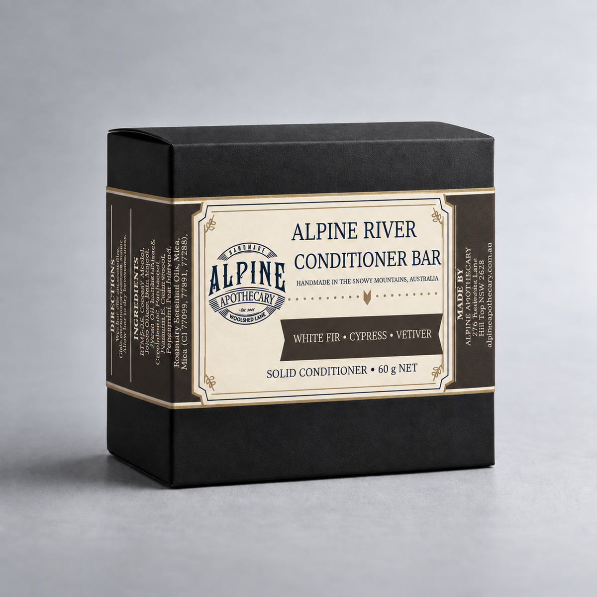 Alpine River Conditioner Bar in labelled box