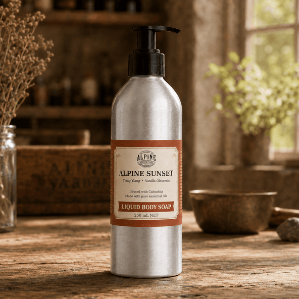 Alpine Sunset Natural Liquid Body Soap - Alpine Apothecary