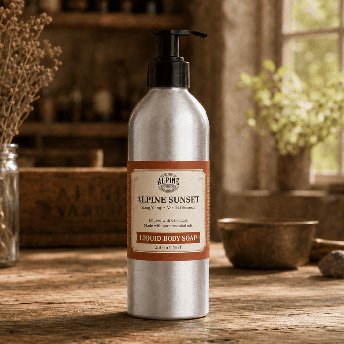 Alpine Sunset Natural Liquid Body Soap - Alpine Apothecary