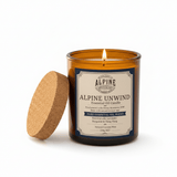 Alpine Unwind Amber Jar Candle - Alpine Apothecary
