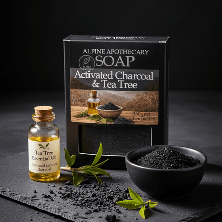 Charcoal & Tea Tree Oil Soap - Alpine Apothecary