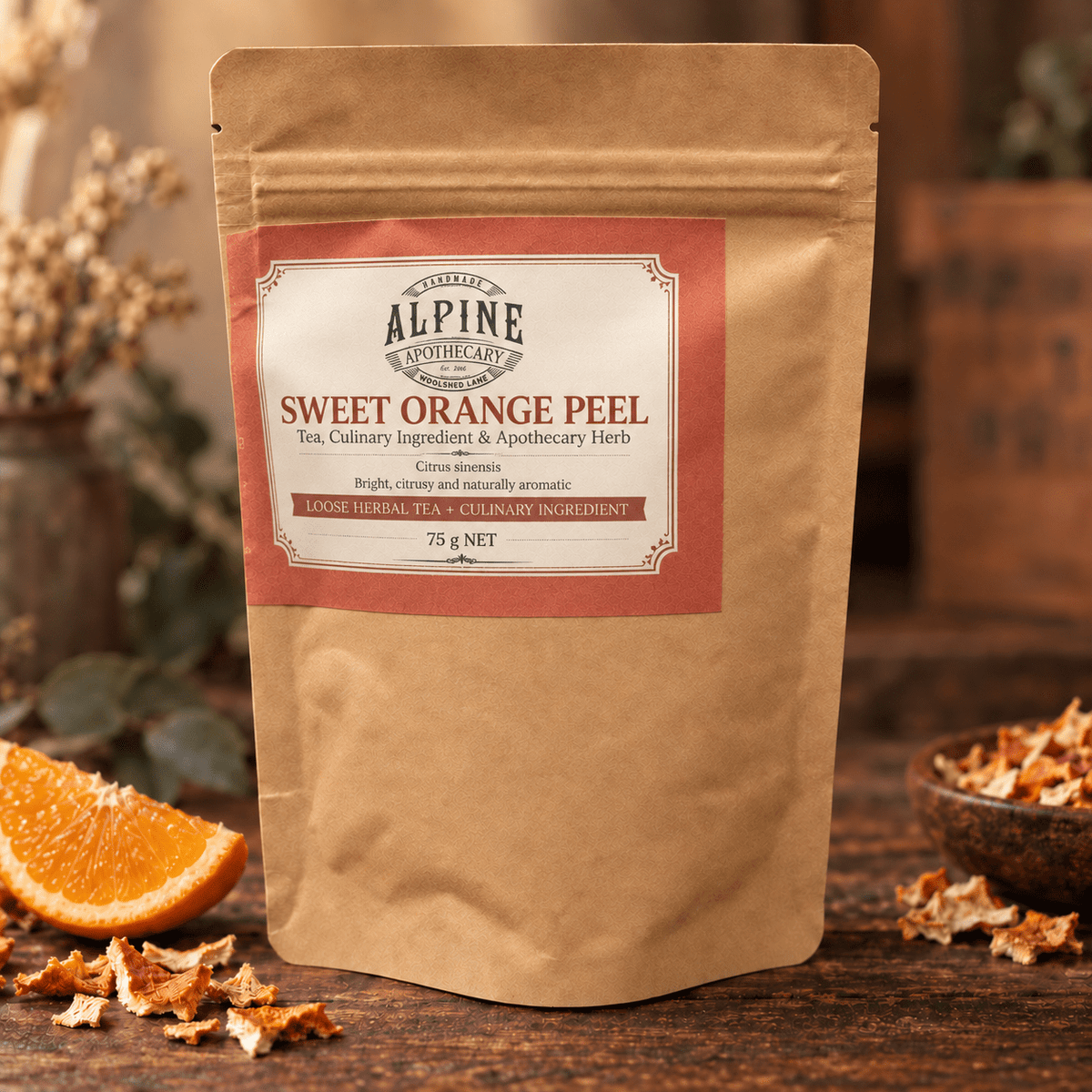 Dried Orange Peel - Alpine Apothecary