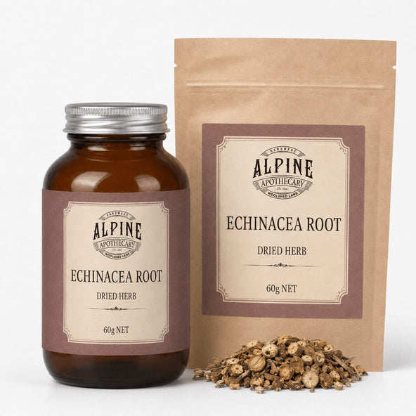 Echinacea Root amber jar and refill pouch