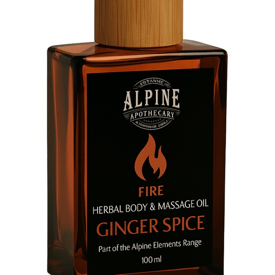 FIRE - Ginger Spice Herbal Body & Massage Oil - Instinks
