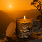 Meditate Amber Jar Candle - Instinks