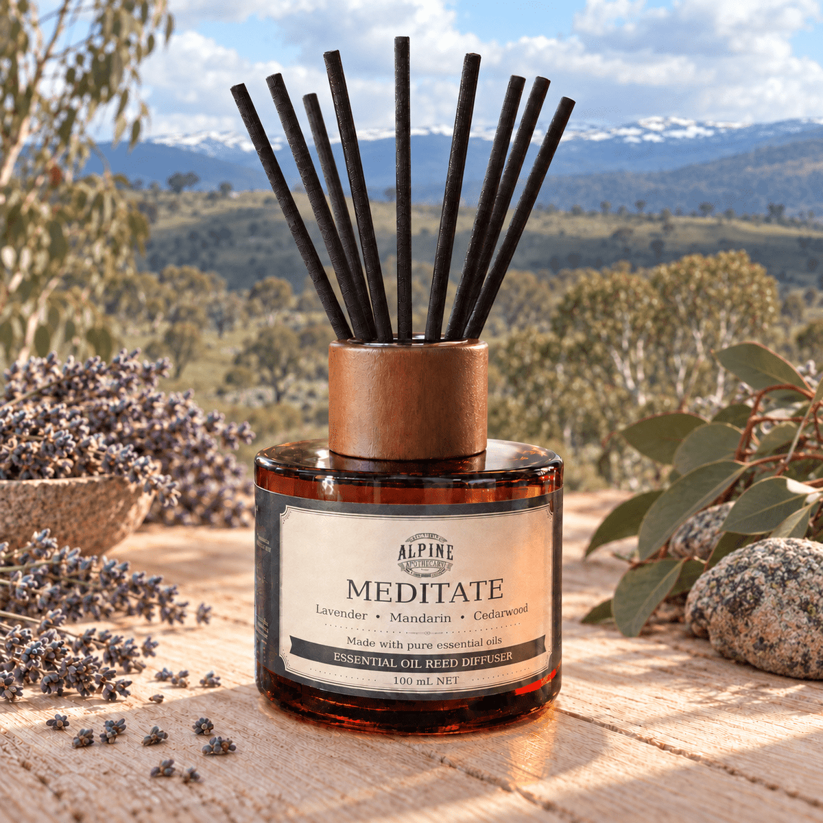 Meditate Reed Diffuser - Alpine Apothecary