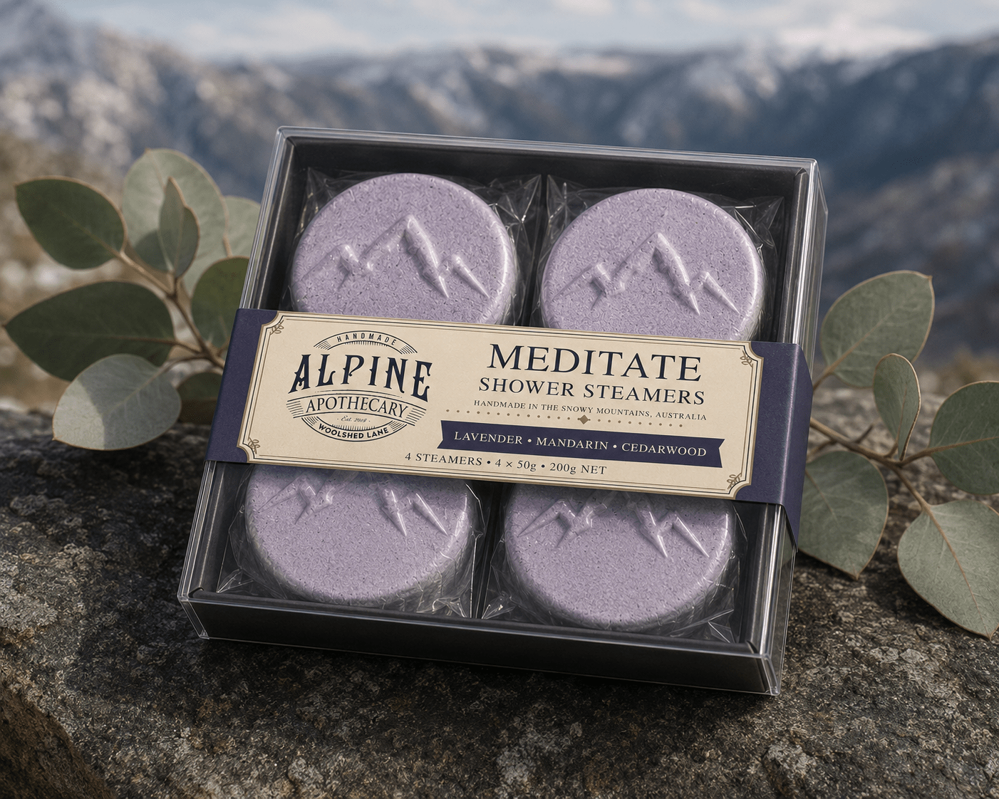Meditate Shower Steamers - Alpine Apothecary
