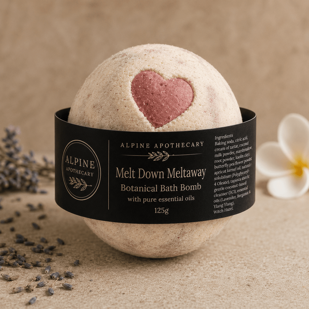 Melt Down Meltaway Bath Bomb - Alpine Apothecary