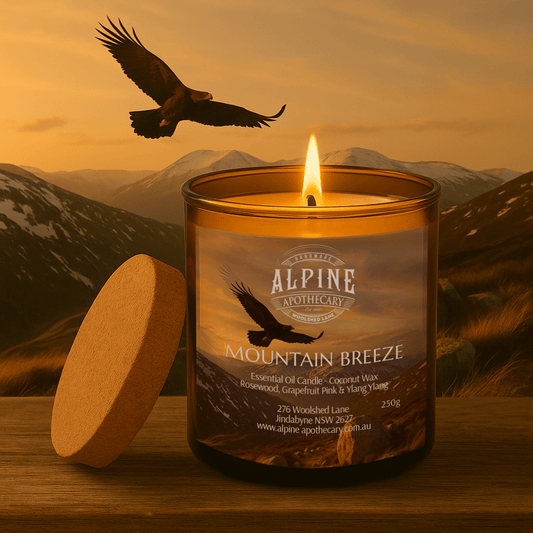 Mountain Breeze Amber Jar Candle - Instinks