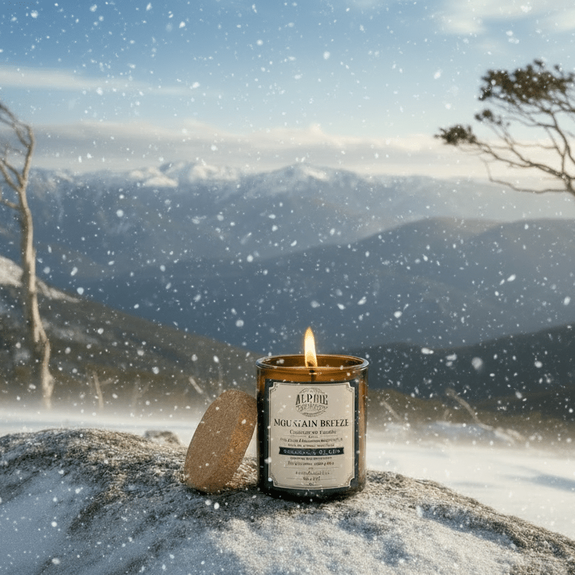 Mountain Breeze Amber Jar Candle - Alpine Apothecary