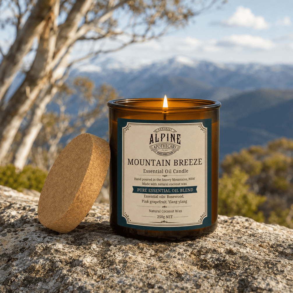 Mountain Breeze Amber Jar Candle - Alpine Apothecary
