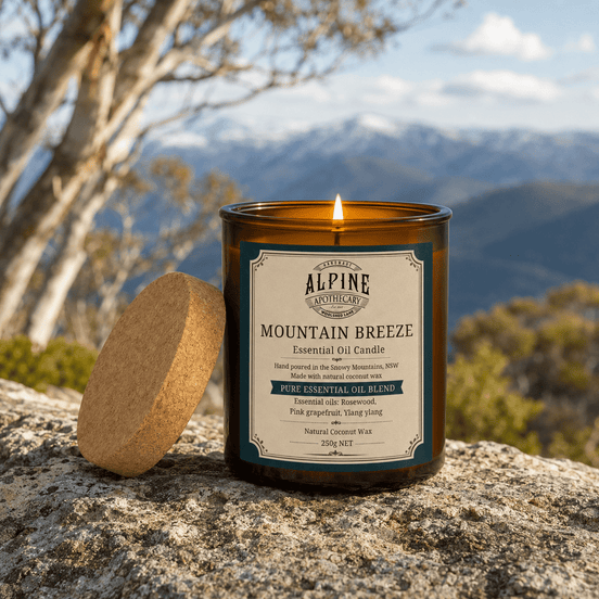 Mountain Breeze Amber Jar Candle - Alpine Apothecary
