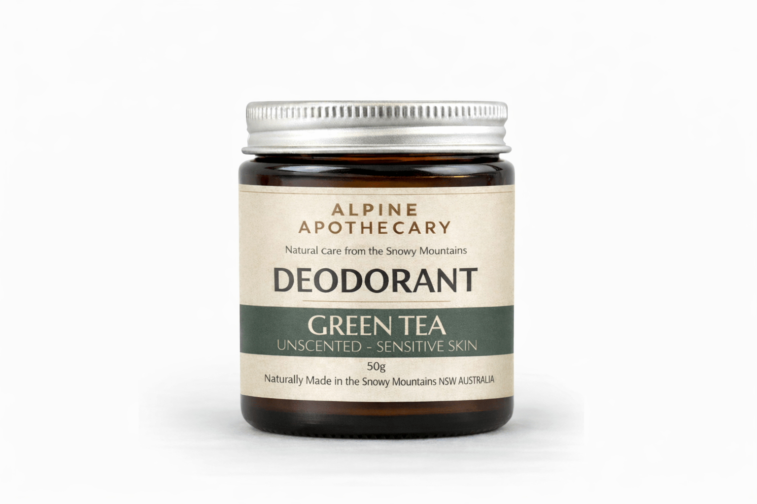 Alpine Green Tea Natural Deodorant Cream - Alpine Apothecary