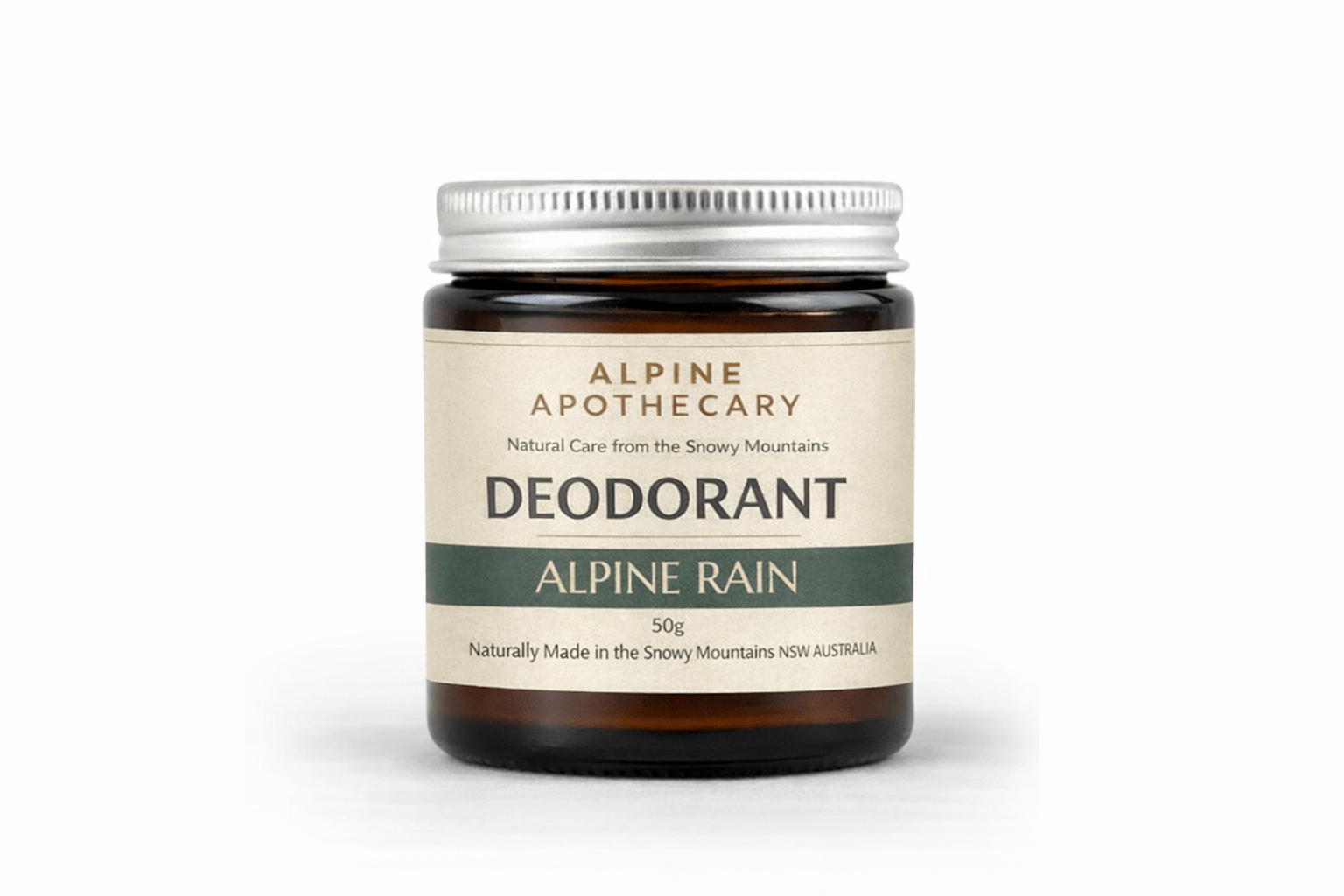 Alpine Rain Natural Deodorant Cream - Alpine Apothecary