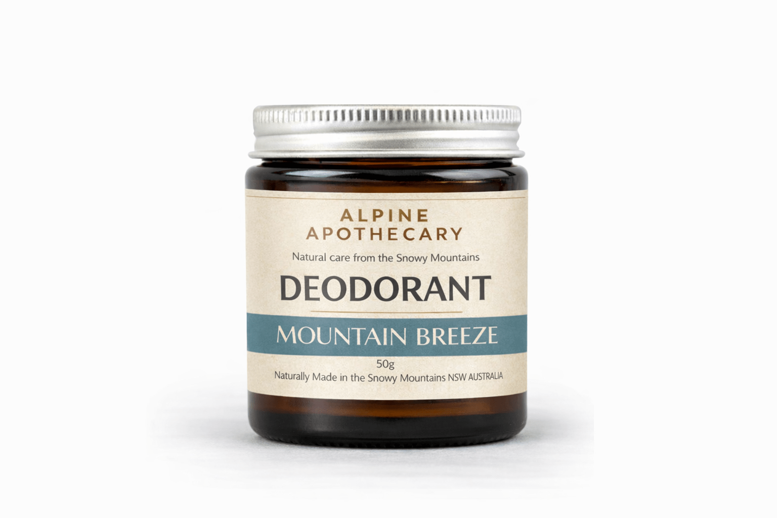 Mountain Breeze Natural Deodorant Cream - Alpine Apothecary
