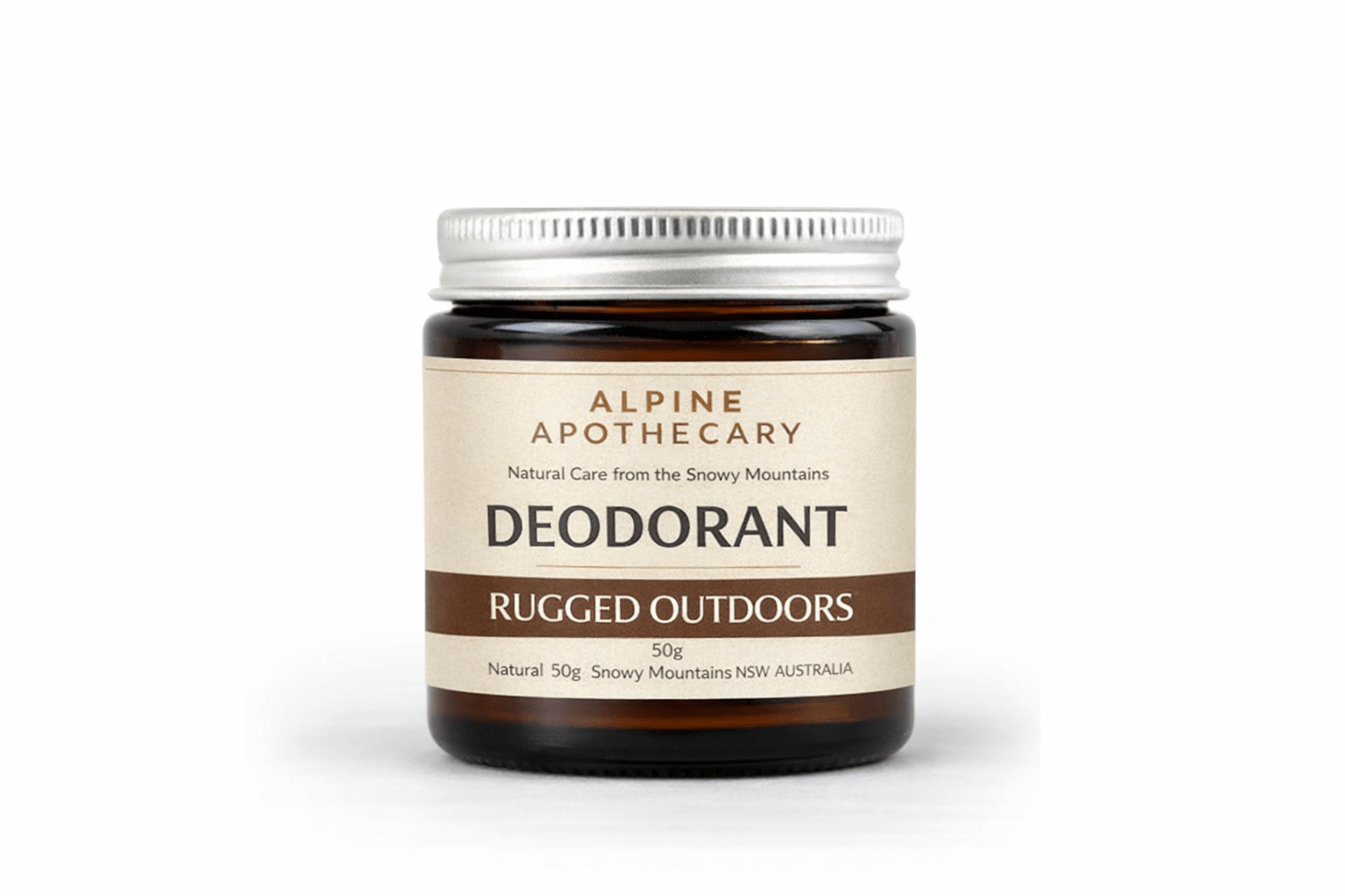 Rugged Outdoors Natural Deodorant Cream - Alpine Apothecary