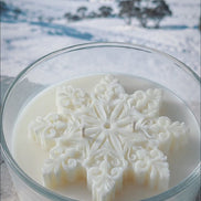 Snowflake Coconut Wax Candle video - Alpine Apothecary