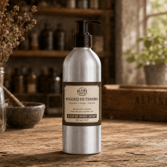Rugged Outdoors Natural Liquid Body Soap - Alpine Apothecary