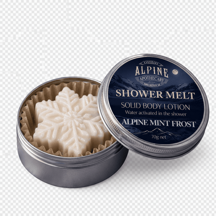 Shower Lotion Bar - Mint Frost - Alpine Apothecary