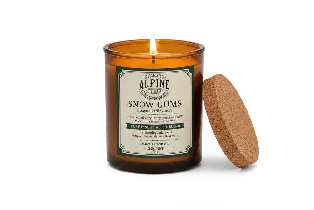 Snow Gums Amber Jar Candle - Alpine Apothecary