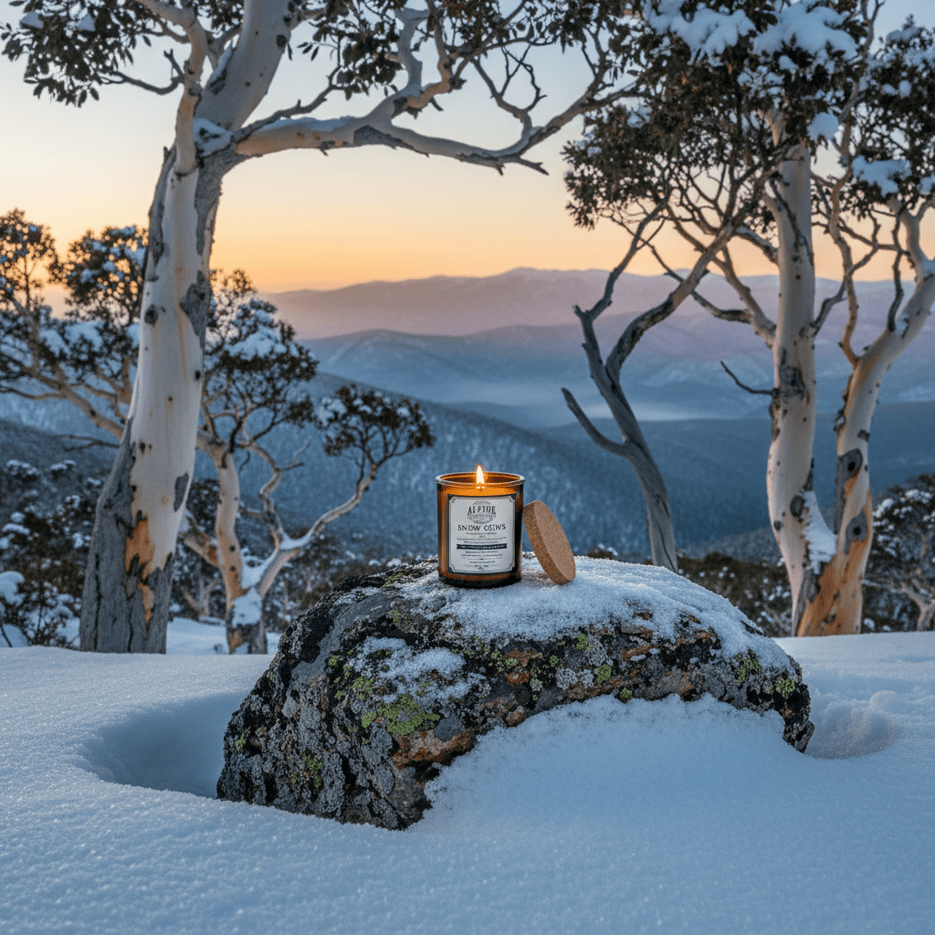 Snow Gums Amber Jar Candle - Alpine Apothecary