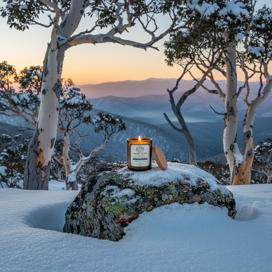 Snow Gums Amber Jar Candle