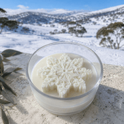 Snowflake Coconut Wax Candle - Alpine Apothecary