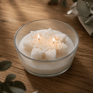 Snowflake Coconut Wax Candle - Alpine Apothecary
