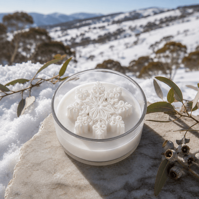 Snowflake Coconut Wax Candle - Alpine Apothecary