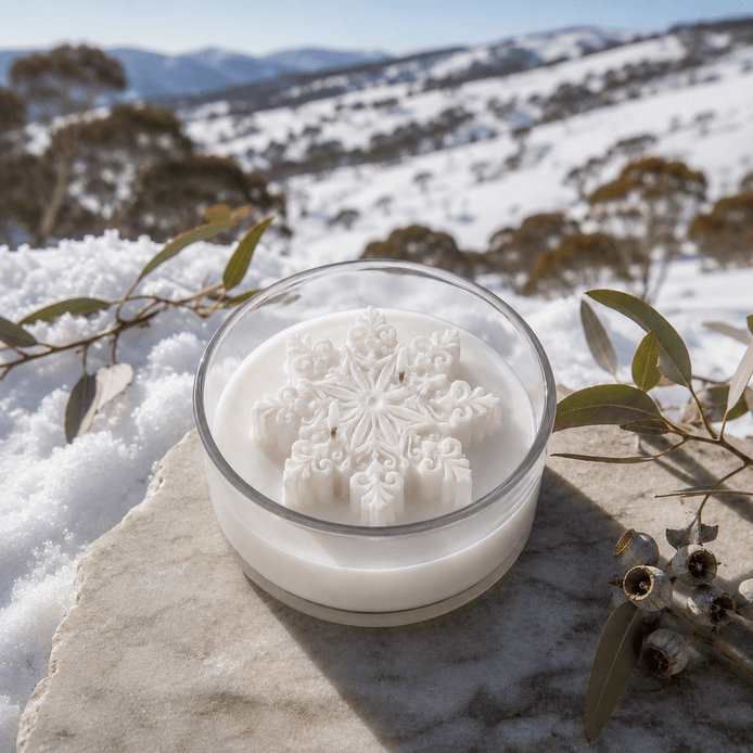 Snowflake Coconut Wax Candle - Alpine Apothecary